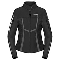 Chaqueta Dama Spidi MotoJoy negra blanca
