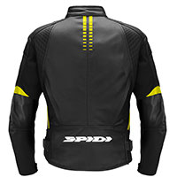 Spidi Nkd-1 Leather Jacket Black Yellow