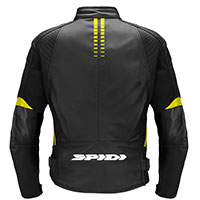 Spidi Nkd-1 Leather Jacket Black Yellow - 2