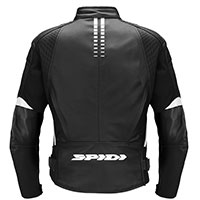 Chaqueta de cuero Spidi NKD-1 negro blanco