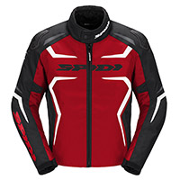 Chaqueta Spidi Race Evo H2OUT negro rojo blanco