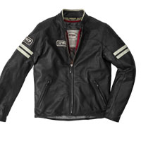 Spidi Vintage Lederjacke eis schwarz