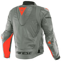 Dainese Super Race Perforated Lether Jacket Grey
