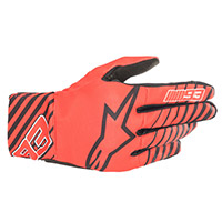 Guantes Alpinestars Aragon gris rojo blanco