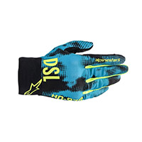 Gants Alpinestars AS-DSL Shotaro turquoise rouge - 2