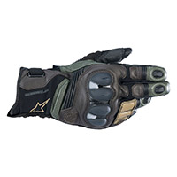 Gants Alpinestars Belize V2 Drystar Forest Marron