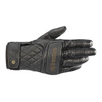 Gants en Cuir Alpinestars Brass noir