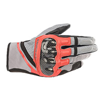 Alpinestars Chrome Gloves Grey Red