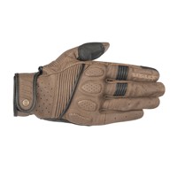 Alpinestars Crazy Eight Gants Cuir Marron Noir