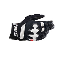 Alpinestars Halo Leather Gloves Black White