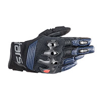 Alpinestars Halo Leather Gloves Blue Black