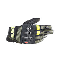 Alpinestars Halo Leather Gloves Forest Black Yellow