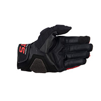 Guantes de cuero Alpinestars Halo negro blanco rojo - 2