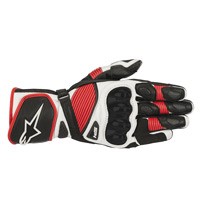 Alpinestars Sp-1 V2 Gants En Cuir Blanc Rouge