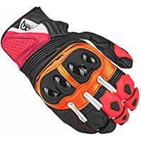 Guanti Pelle Berik Sprint 2.0 nero arancio fucsia