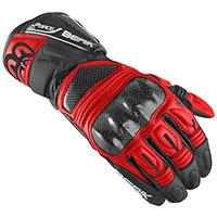 Guantes de piel Berik Pista 2.0 negro rojo