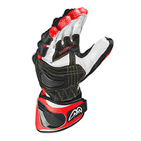 Guantes Berik Track 2.0 negro blanco fluo rojo - 2