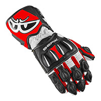 Guantes Berik Track 2.0 negro blanco fluo rojo