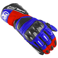 Guantes Berik Track 2.0 negro blanco fluo rojo azul