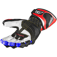 Berik Track 2.0 Gloves Black White Fluo Red Blue