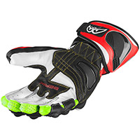 Guantes Berik Track 2.0 negro blanco fluo rojo fluo amarillo