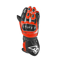 Gants Berik Race Carbon 2.0 noir blanc rouge fluo