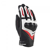 Clover Raptor 3 Gloves Black White Red