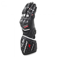 Clover RS-9 Race Replica Handschuhe schwarz weiß - 2