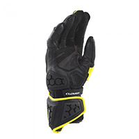 Guantes Clover RS-9 Race Replica negro amarillo - 3