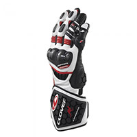 Clover Rs-9 Race Replica Gloves White Red Black