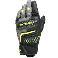 Guantes Dainese Carbon 3 Short gris fluo amarillo