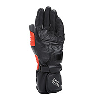 Guantes Dainese Carbon 4 Long rojo fluo blanco - 3