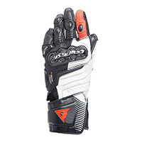 Dainese Carbon 4 Long Lady Gloves White Red