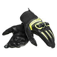 Dainese Mig 3 Gloves Black Yellow Fluo