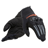 Gants Dainese Mig 3 Air Noir Rouge Fluo