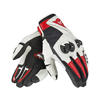Dainese Mig C2 Gloves Black White Lava Red