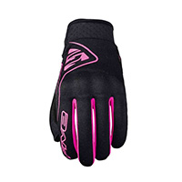 Five Globe Woman Gloves Black Pink