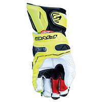 Guantes Five Rfx Race blanco amarillo fluo