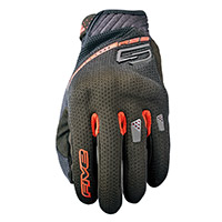 Guantes Five RS3 Evo Airflow negro rojo