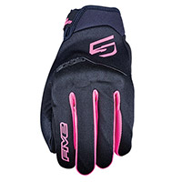 Five Globe Evo Woman Gloves Black Fluo Pink