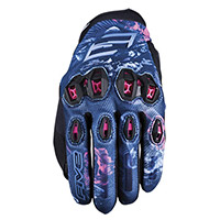 Guantes Five Stunt Evo2 Mujer Flores rosa