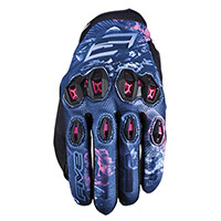 Gants Femme Five Stunt Evo2 Fleurs Rose