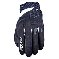 Five Rs3 Evo Kid Gloves Black White Kid