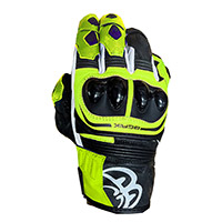 Berik Sprint 2.0 Leather Gloves Black White Fluo Yellow