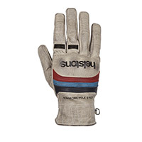 Gants Helstons Bora Hiver Beige Bleu Rouge