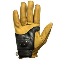 Gants En Cuir Helstons Hiro Soft gold noir - 2