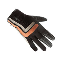 Guantes Helstons Jeff Ete negro naranja beige