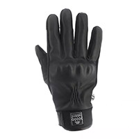 Helstons Justin Hiver Leather Gloves Black