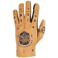 Helstons Kustom Motor Handschuhe beige