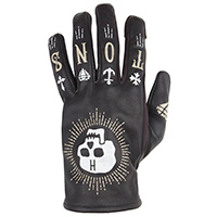 Gants Helstons Kustom Skull noir